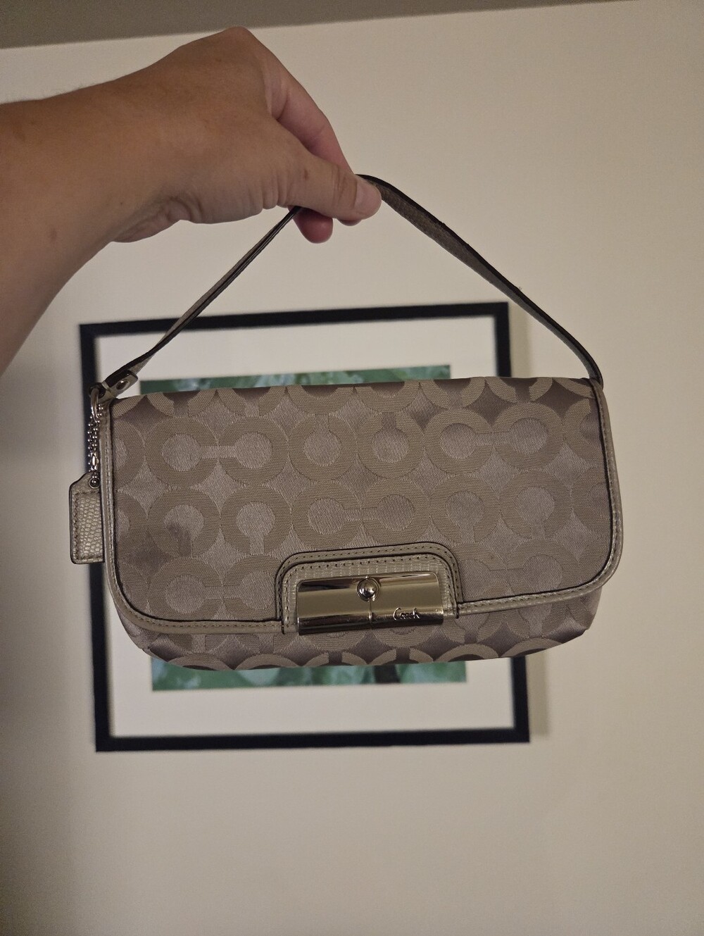 Coach Signature Jacquard Clutch